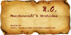 Moczkovcsák Orchidea névjegykártya